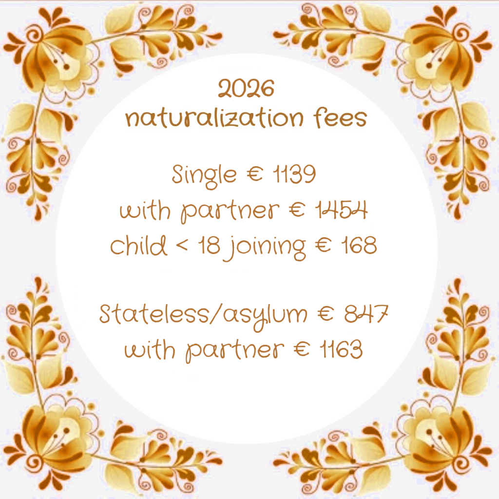 Leges naturalisatie 2026